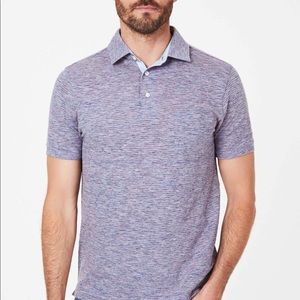 Faherty Striped Polo Shirt - Blue & Red